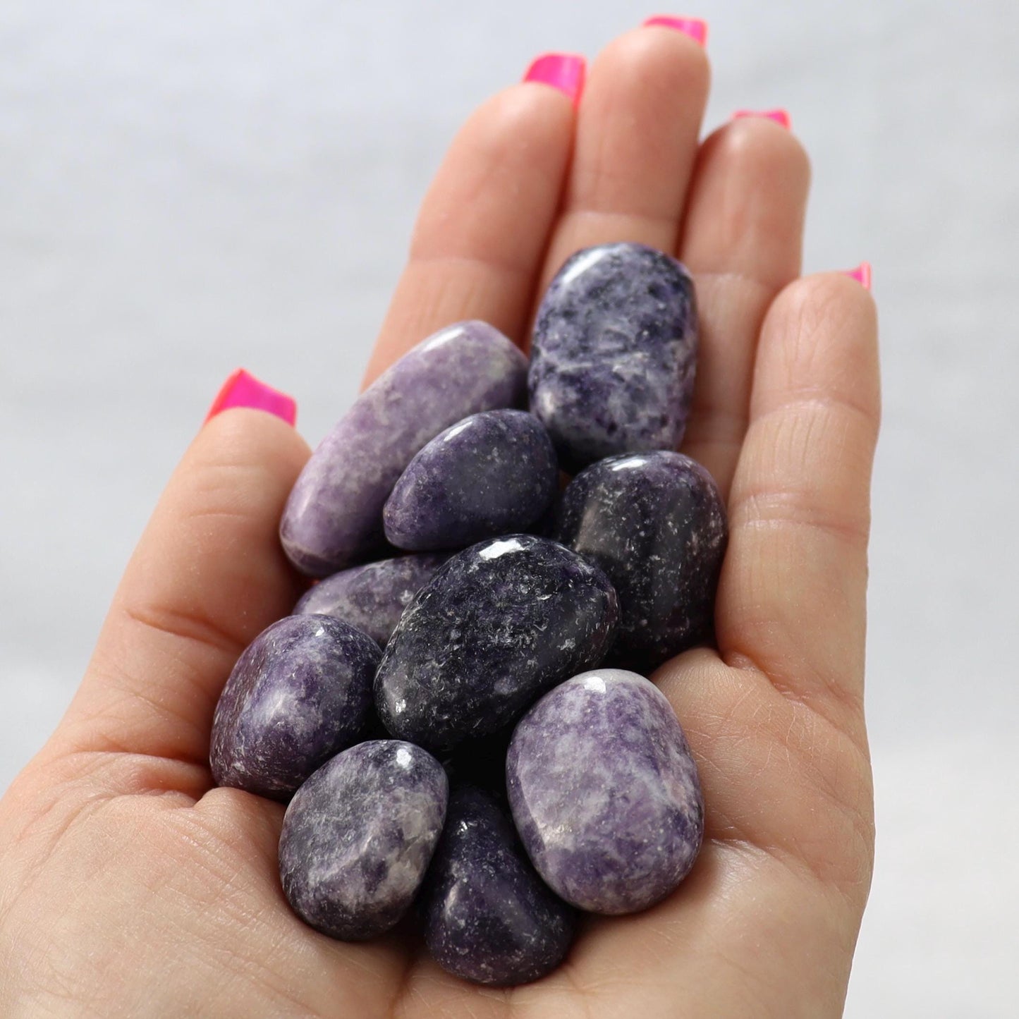 Lepidolite Tumbled Stones - 1 LB Bag