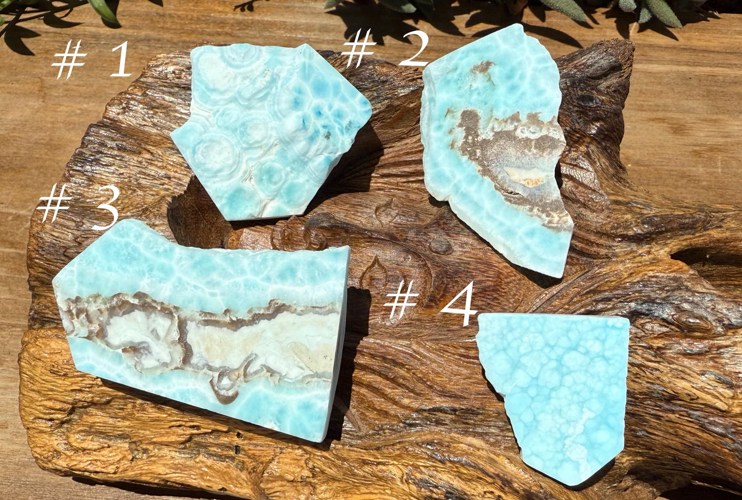 Larimar Crystal Slabs