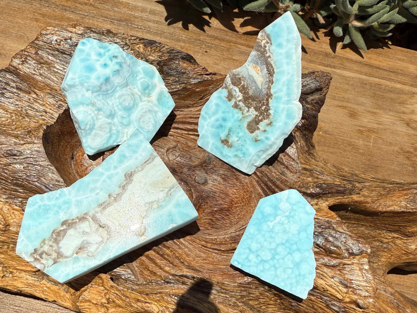Larimar Crystal Slabs