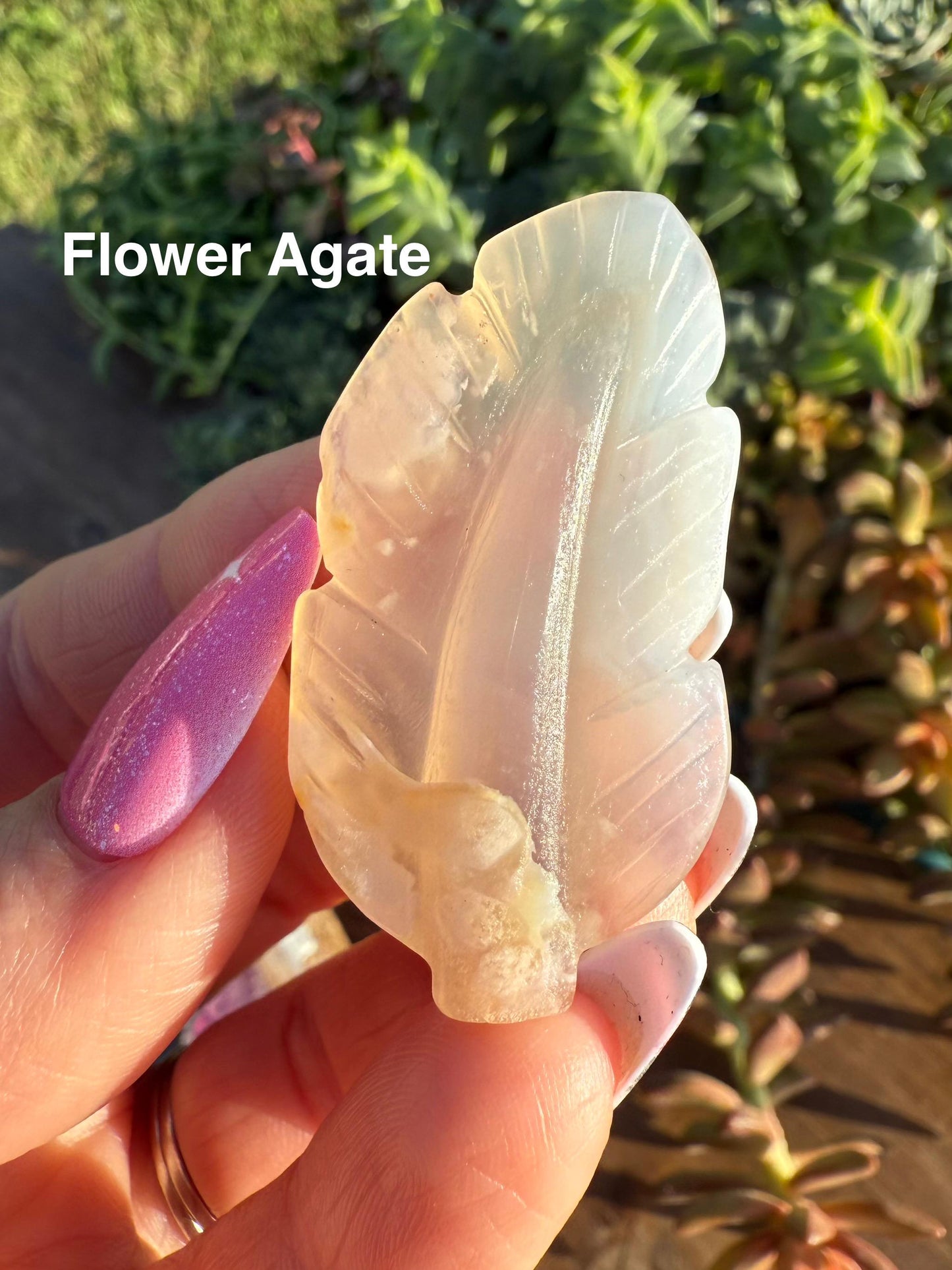 Crystal Feather Carvings