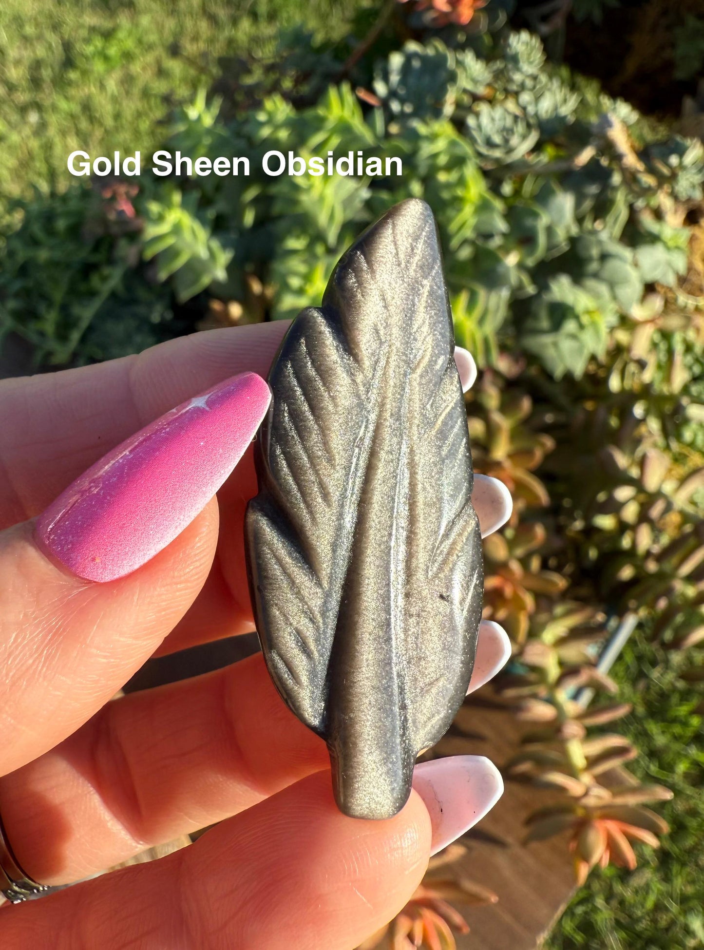 Crystal Feather Carvings