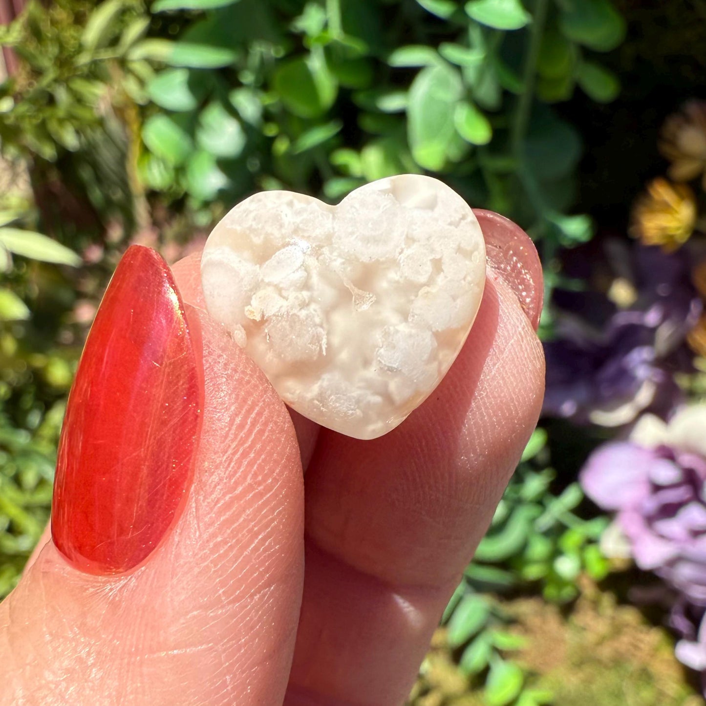 Mini Flower Agate Stars, Moons, & Hearts