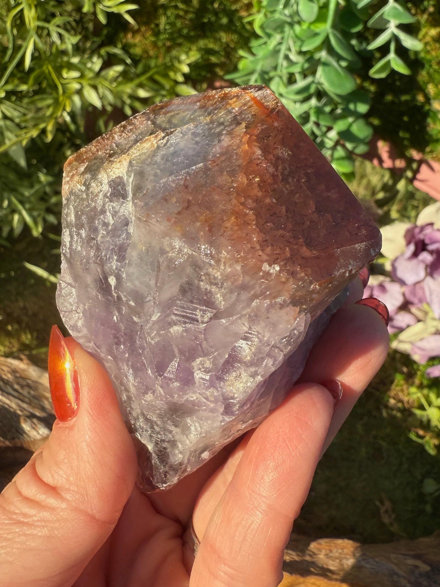 Super 7 Crystal Root w/ Polished Tip