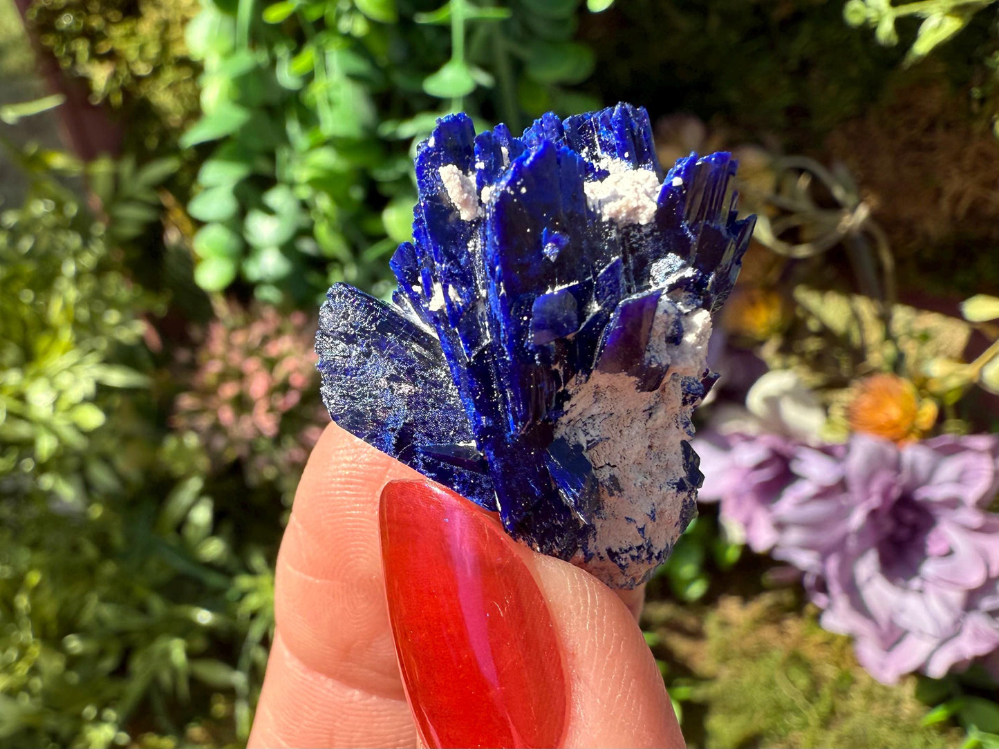 Deep Blue Azurite Crystal Thumbnail Specimen