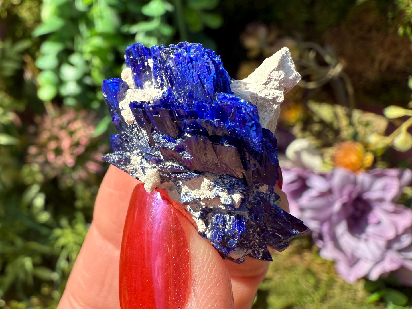 Deep Blue Azurite Crystal Thumbnail Specimen