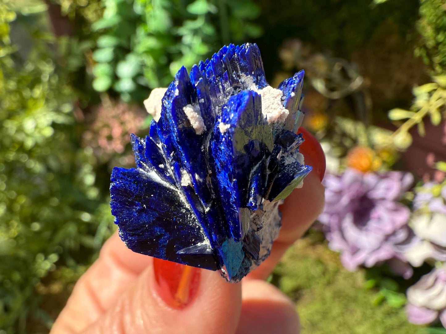 Deep Blue Azurite Crystal Thumbnail Specimen