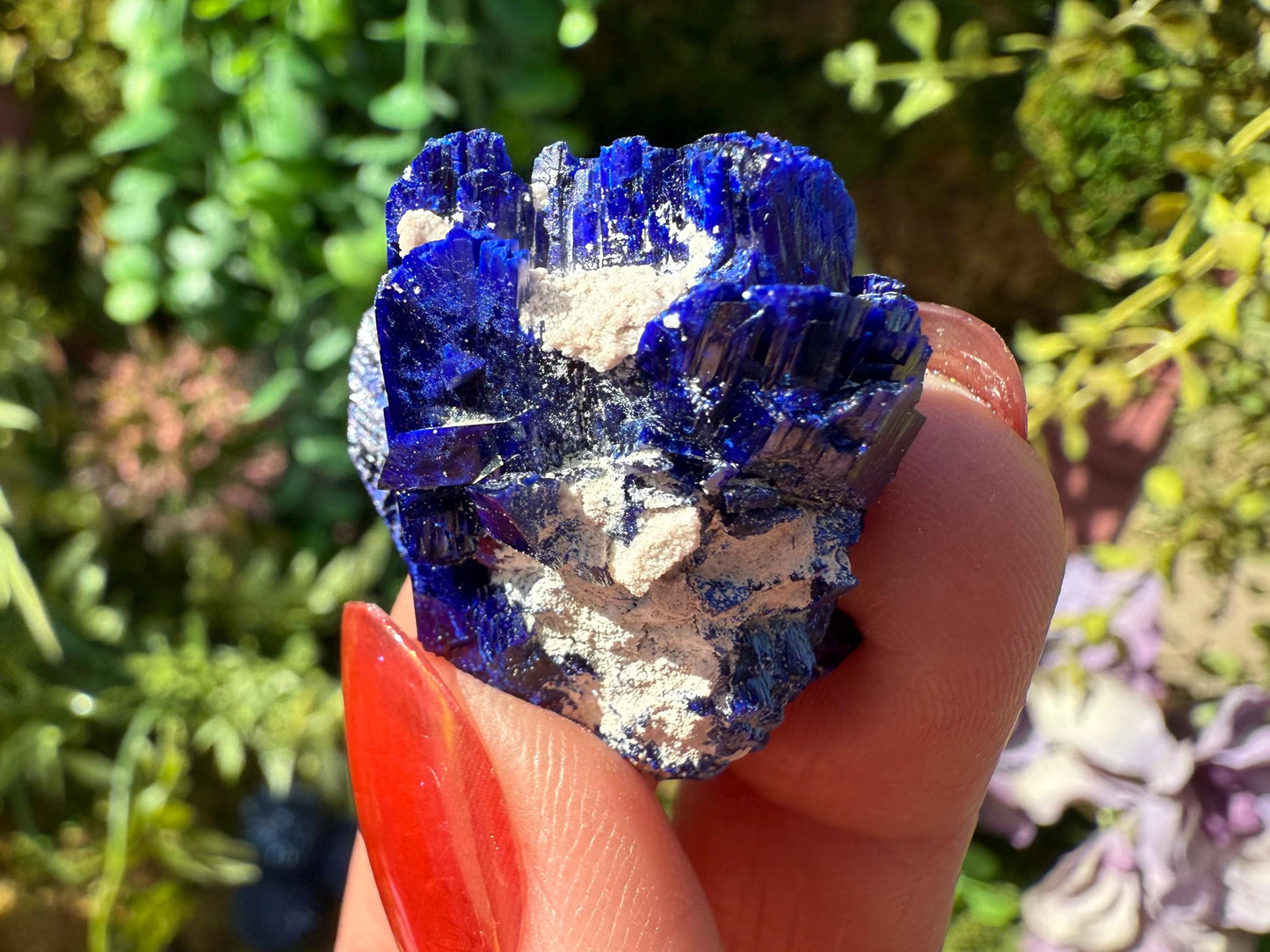 Deep Blue Azurite Crystal Thumbnail Specimen