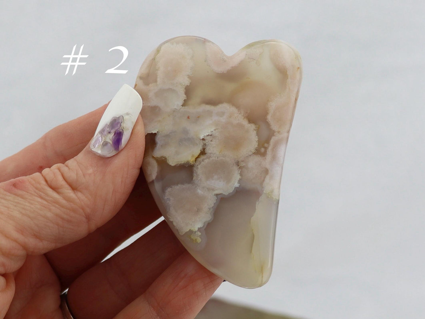 Flower Agate Guasha