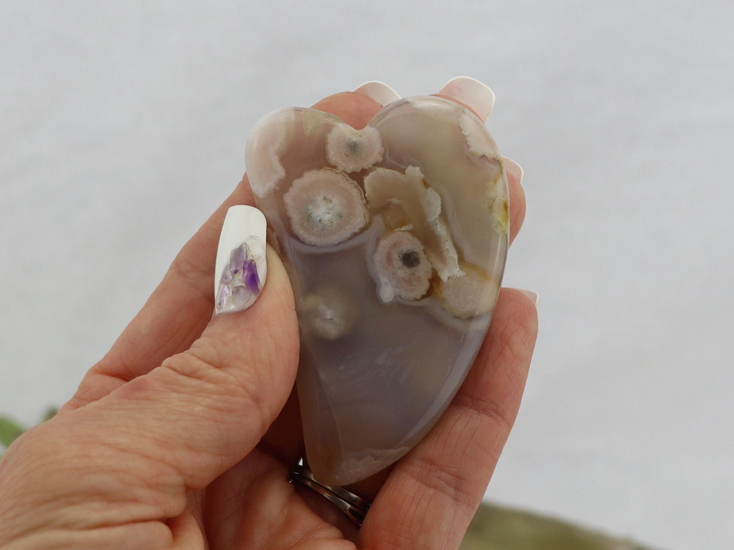Flower Agate Guasha