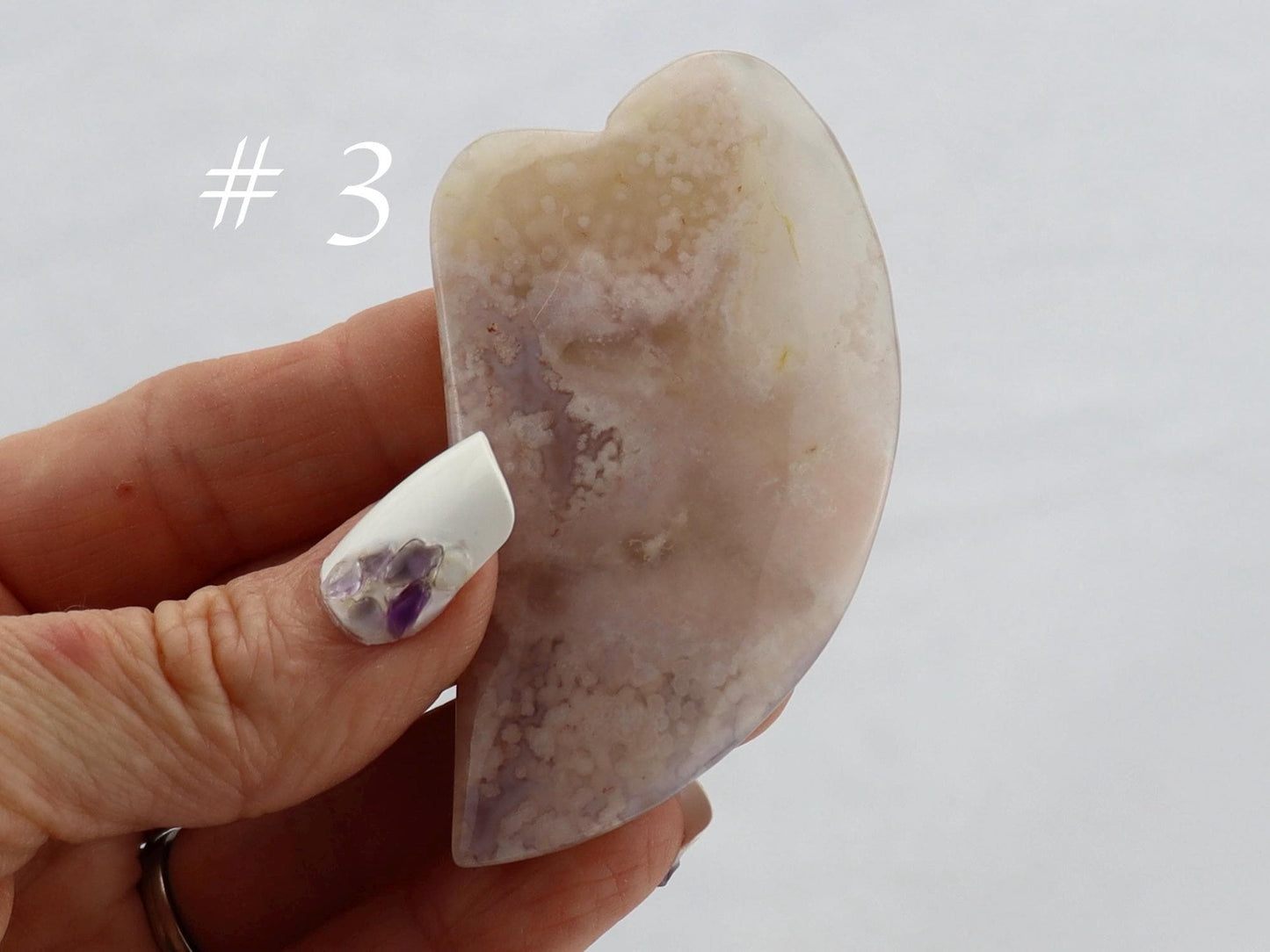 Flower Agate Guasha