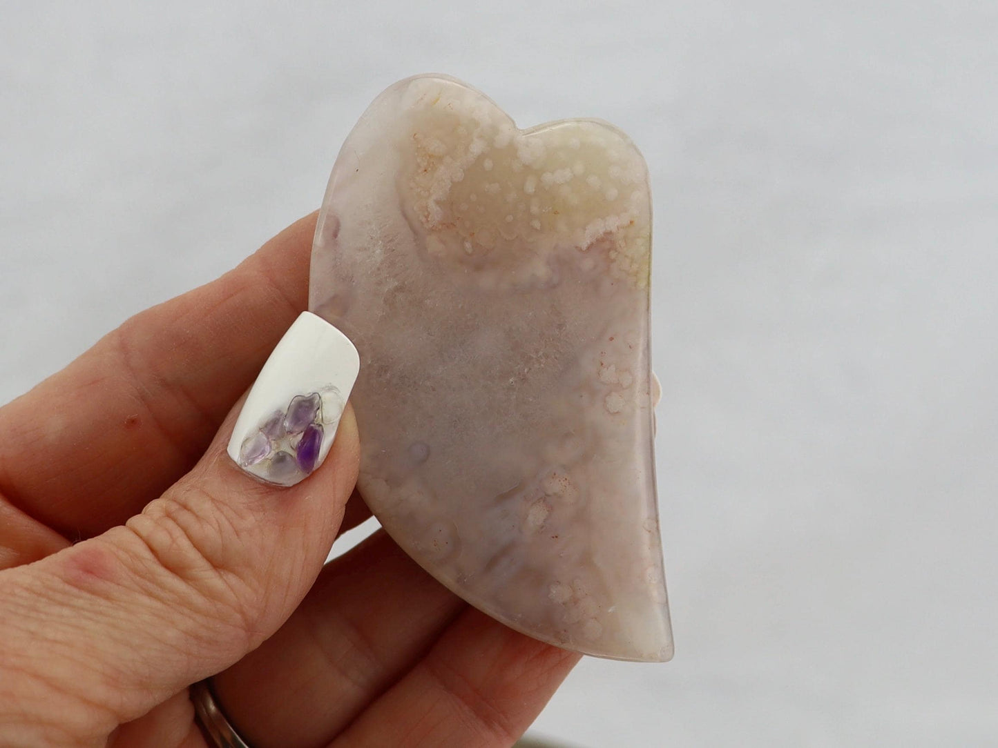 Flower Agate Guasha