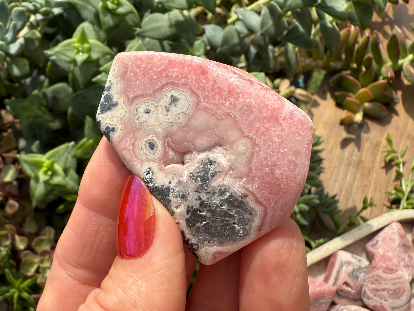 Rhodochrosite Polished Free Forms