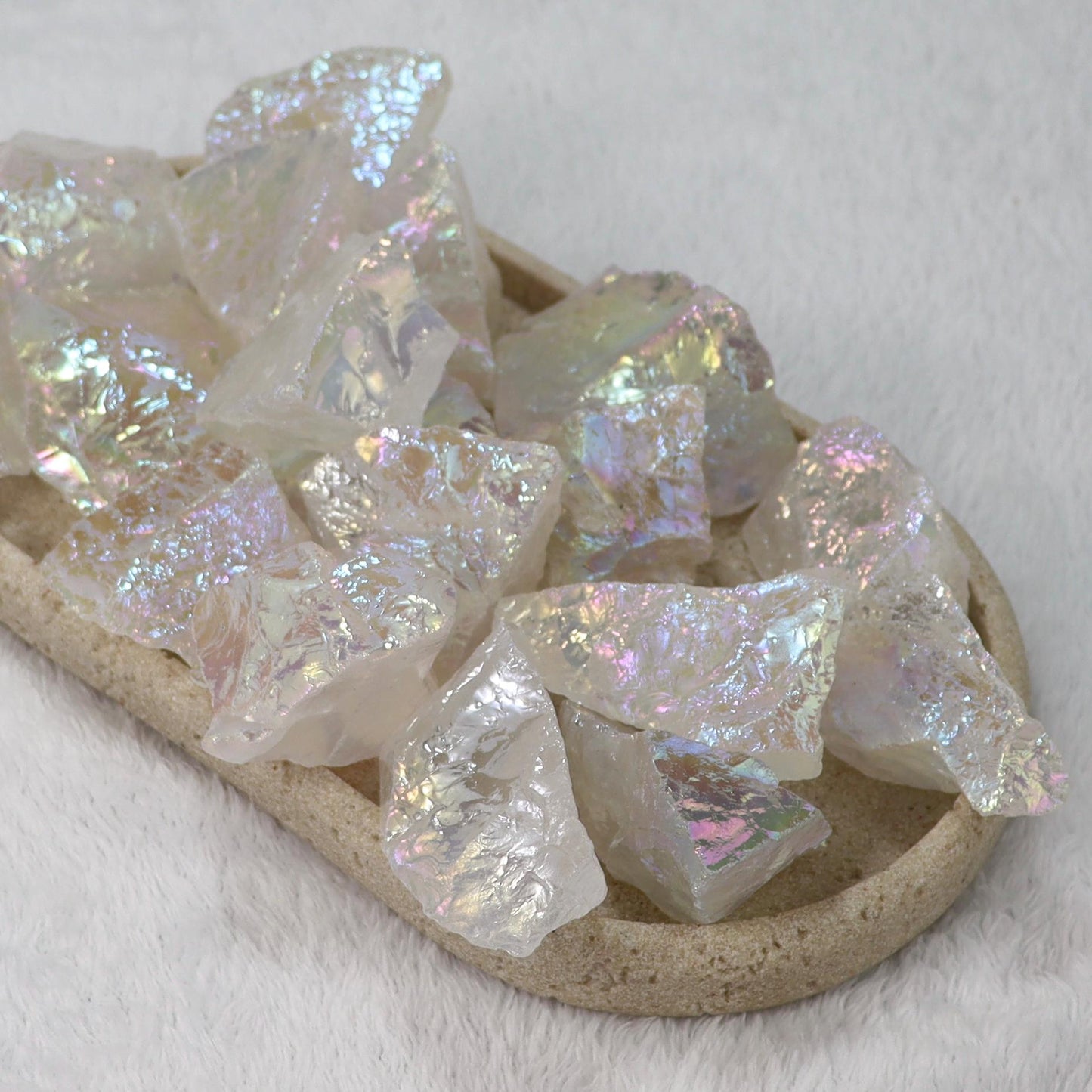 Raw Angel Aura Quartz Crystal Stone