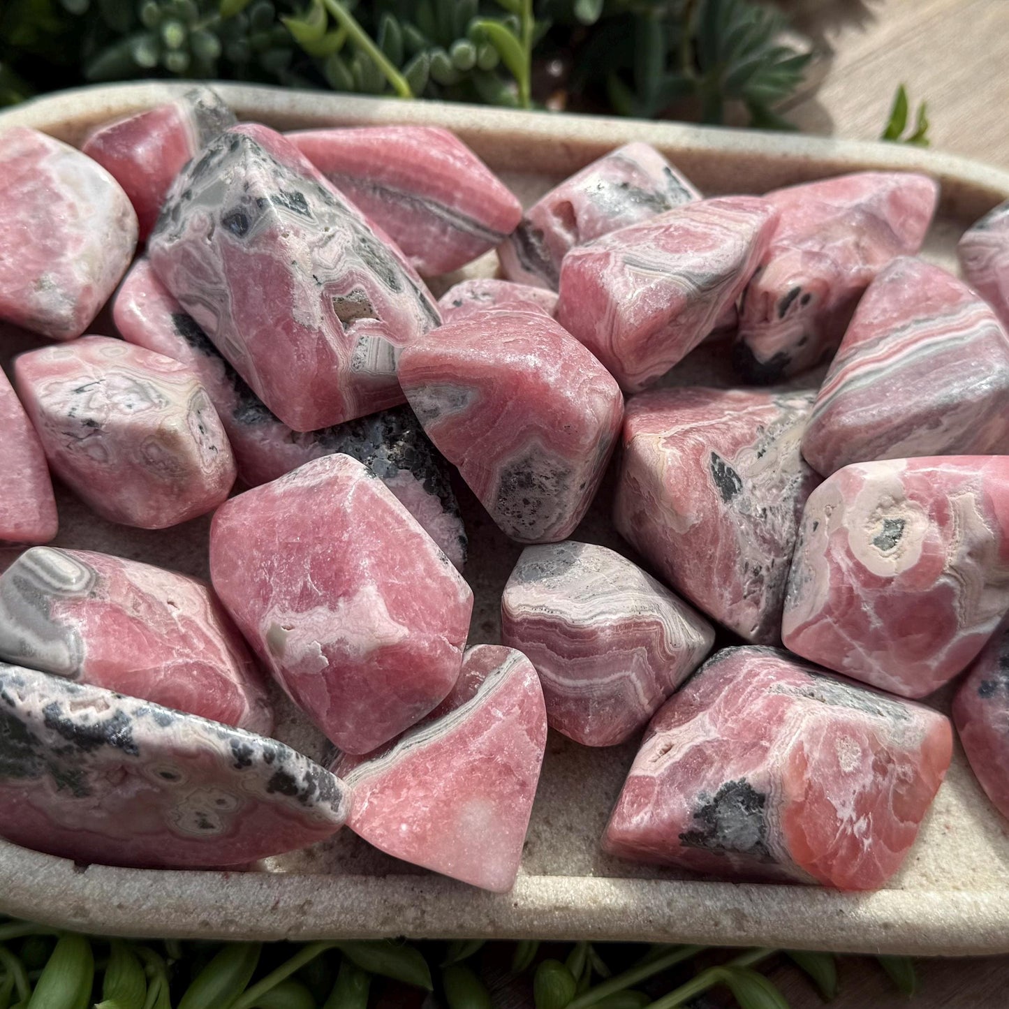 Rhodochrosite Polished Free Forms