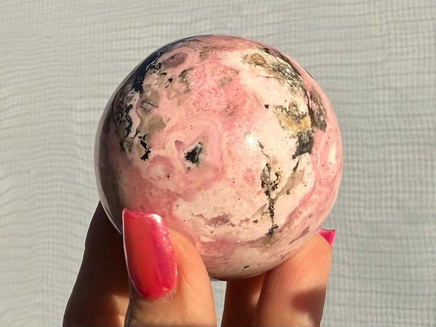 Peruvian Rhodonite Sphere