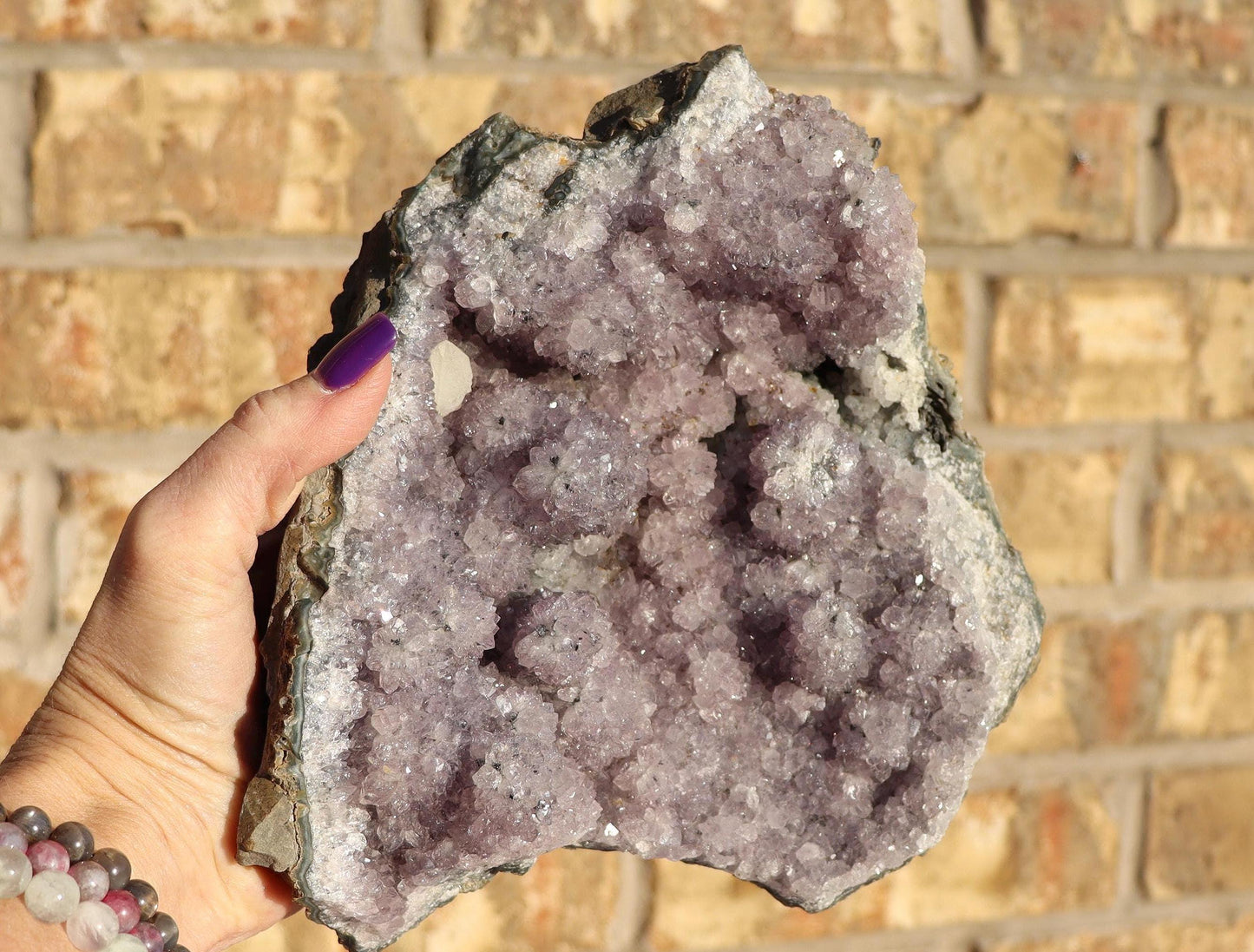 Large Druzy Amethyst Flower Cluster from Brazil