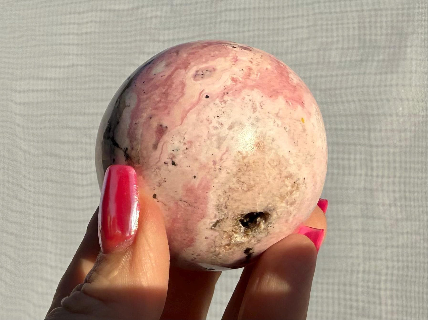 Peruvian Rhodonite Sphere
