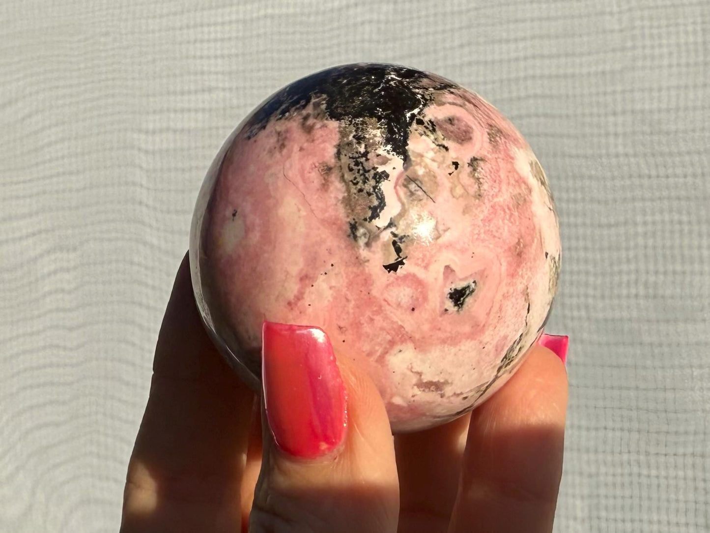 Peruvian Rhodonite Sphere