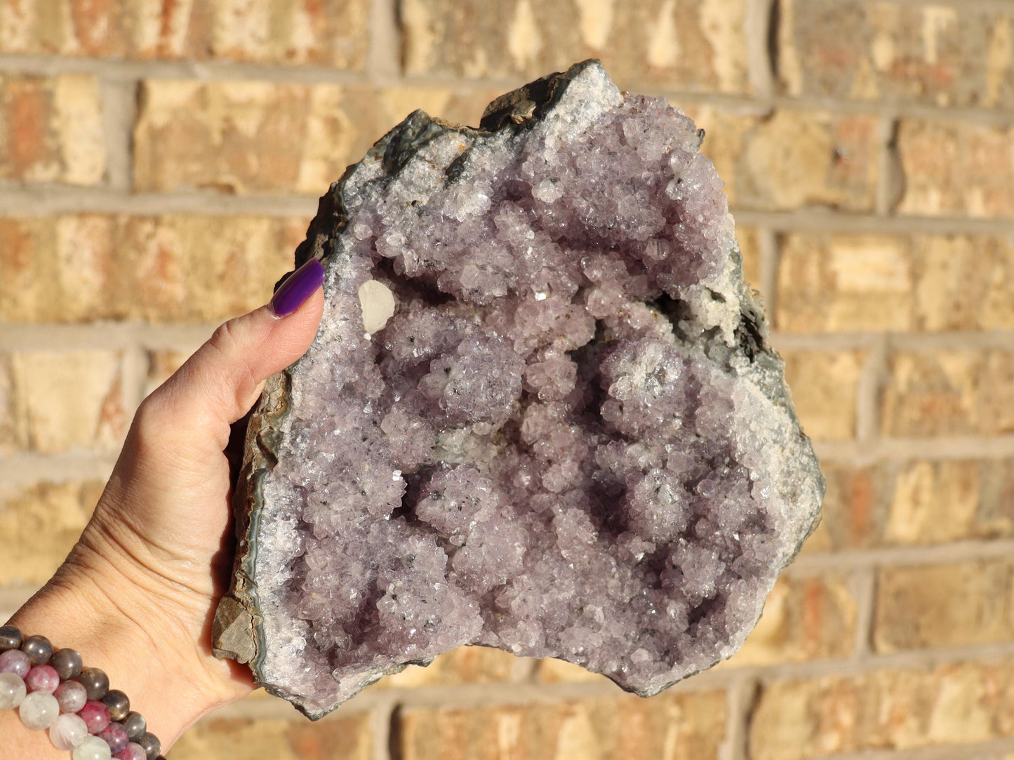 Large Druzy Amethyst Flower Cluster from Brazil