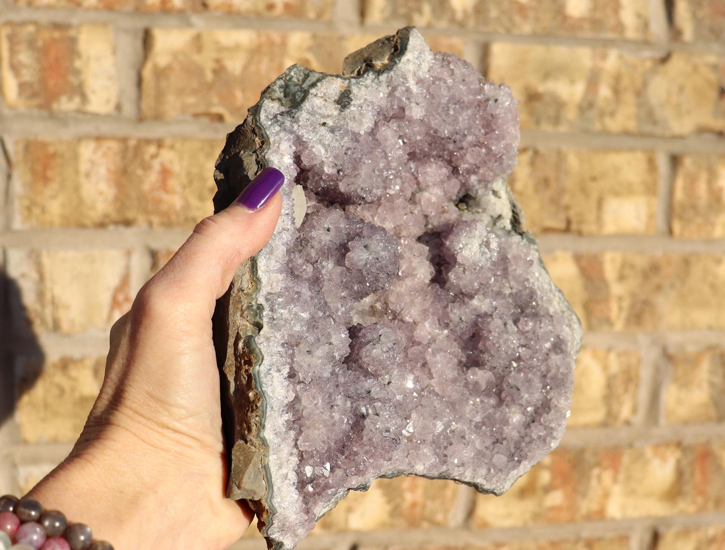 Large Druzy Amethyst Flower Cluster from Brazil