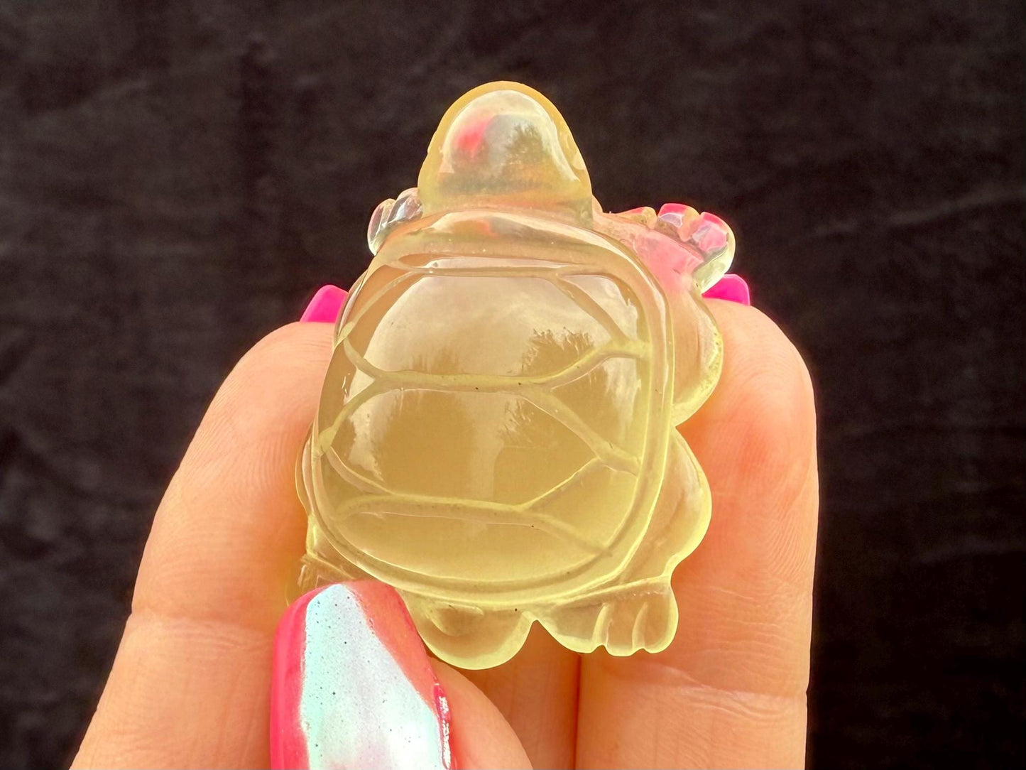 Citrine Turtle Carving