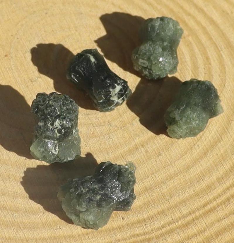 Raw Prehnite Crystal Bowtie