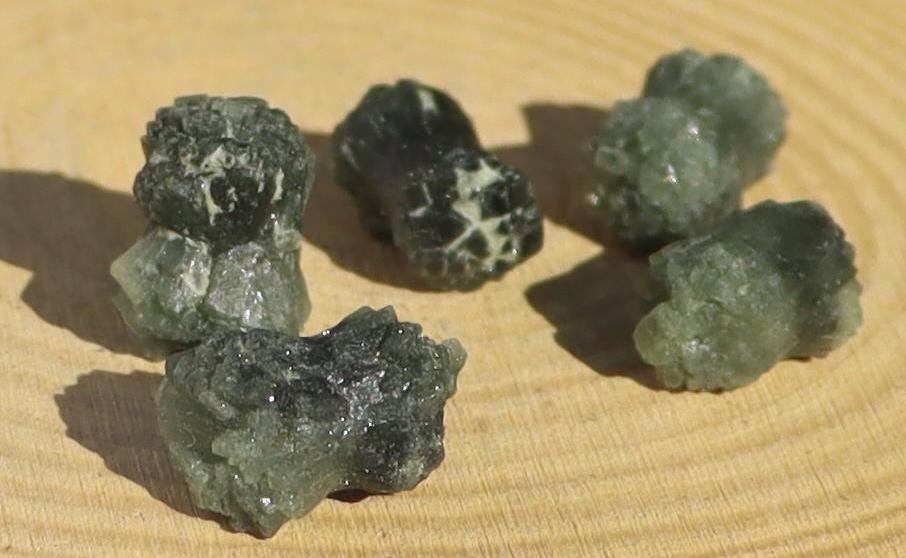 Raw Prehnite Crystal Bowtie