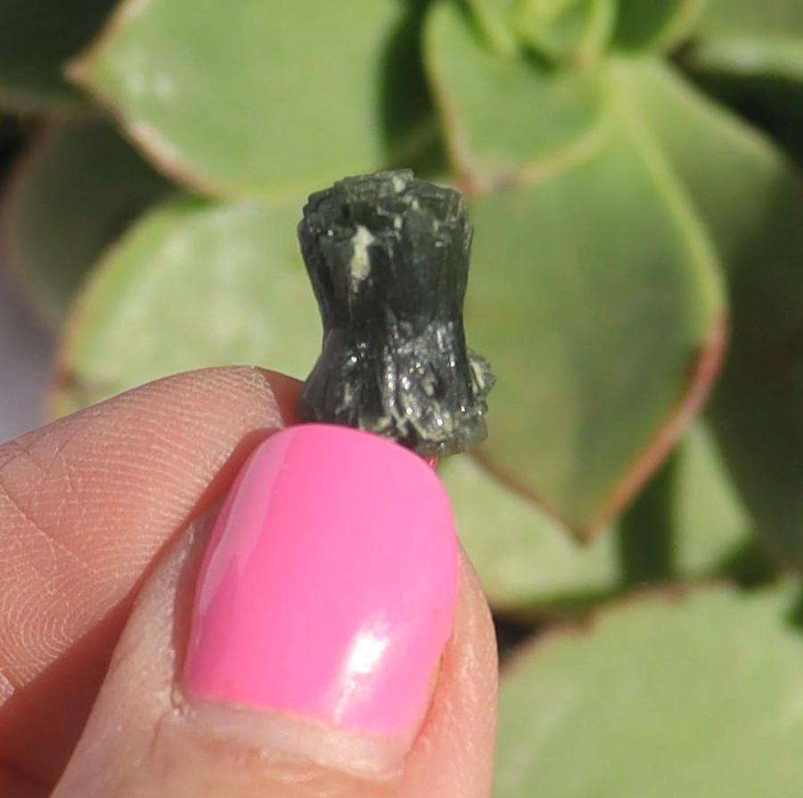 Raw Prehnite Crystal Bowtie