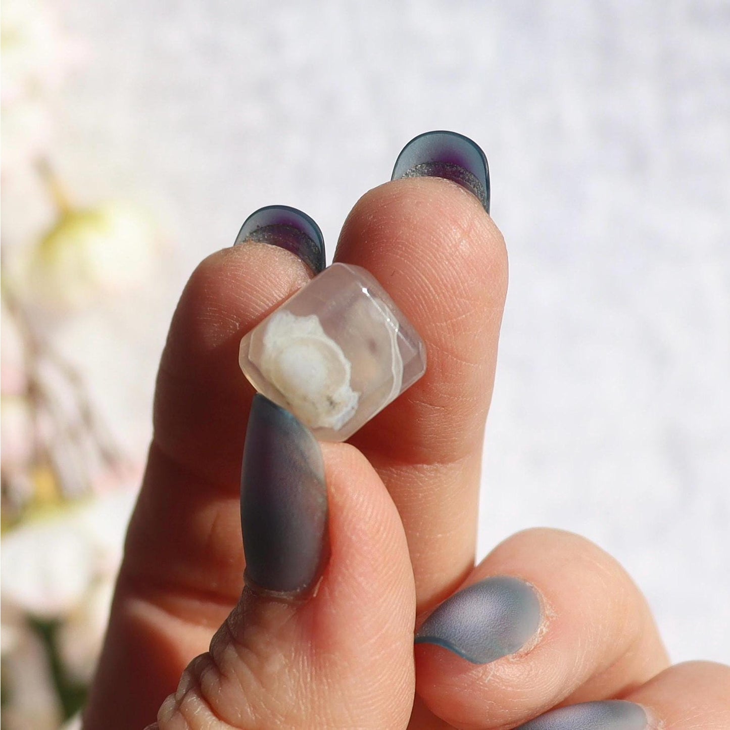 Mini Flower Agate Cubes