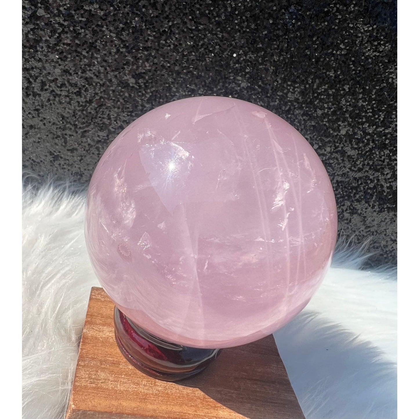 Rose Quartz Crystal Sphere