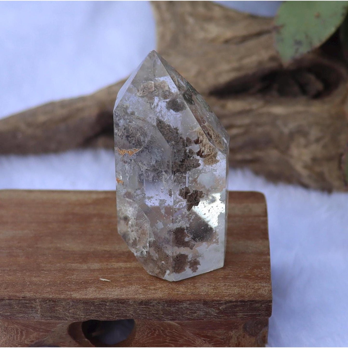 White Garden Quartz Crystal Tower
