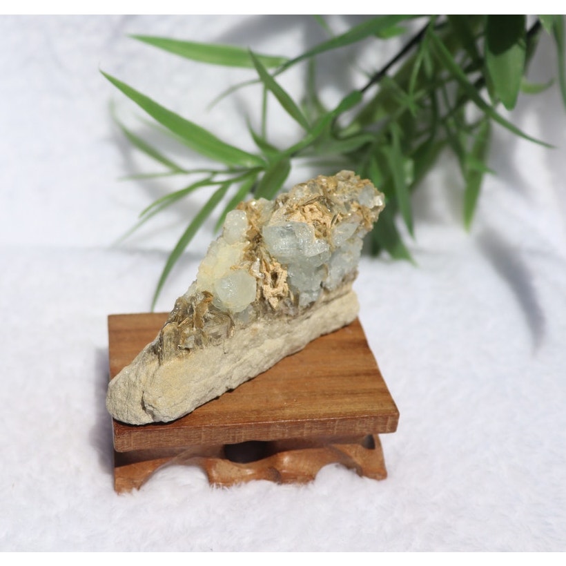 Aquamarine and Muscovite Specimen
