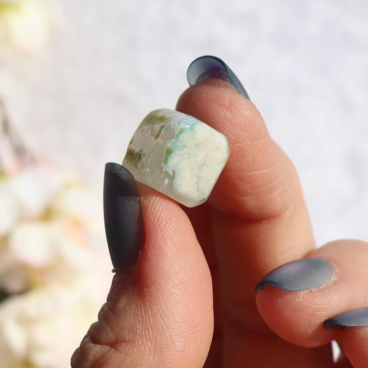 Mini Flower Agate Cubes