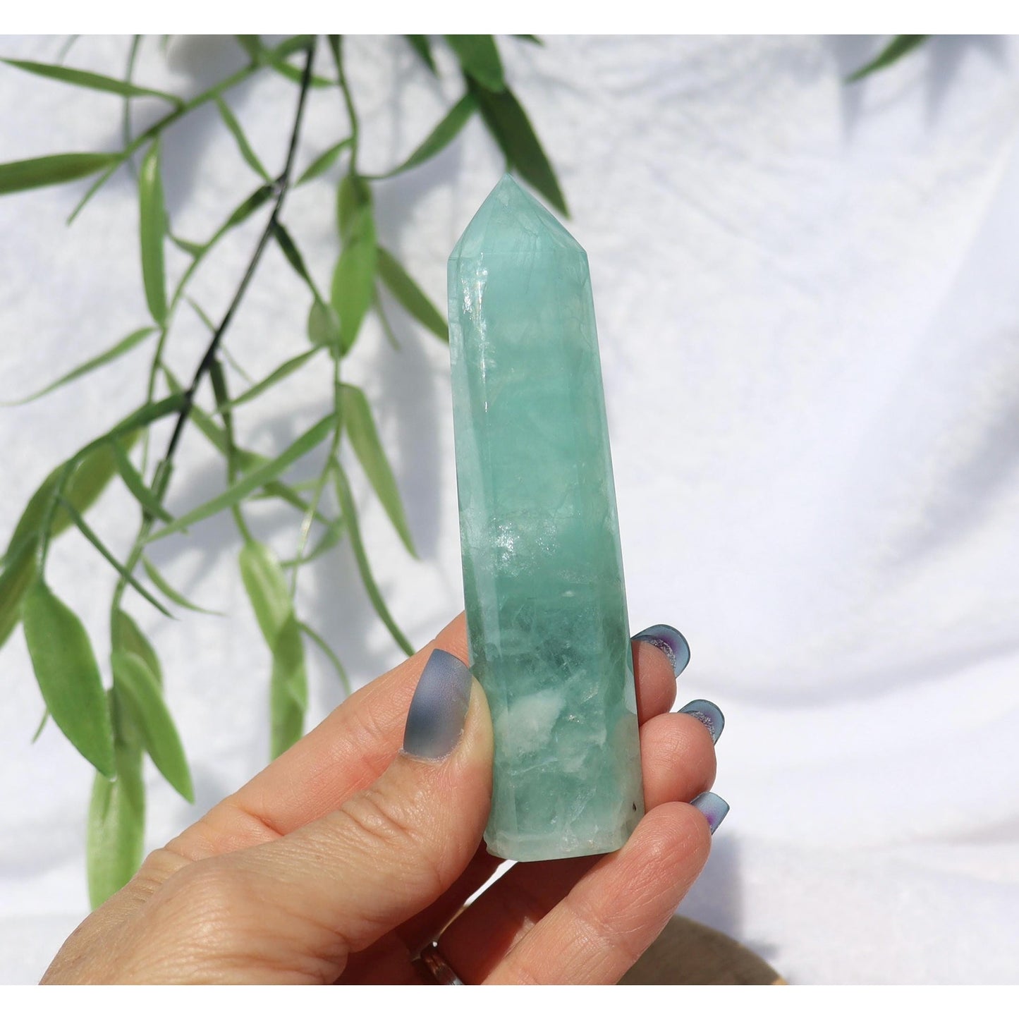 Pastel Green Fluorite Tower