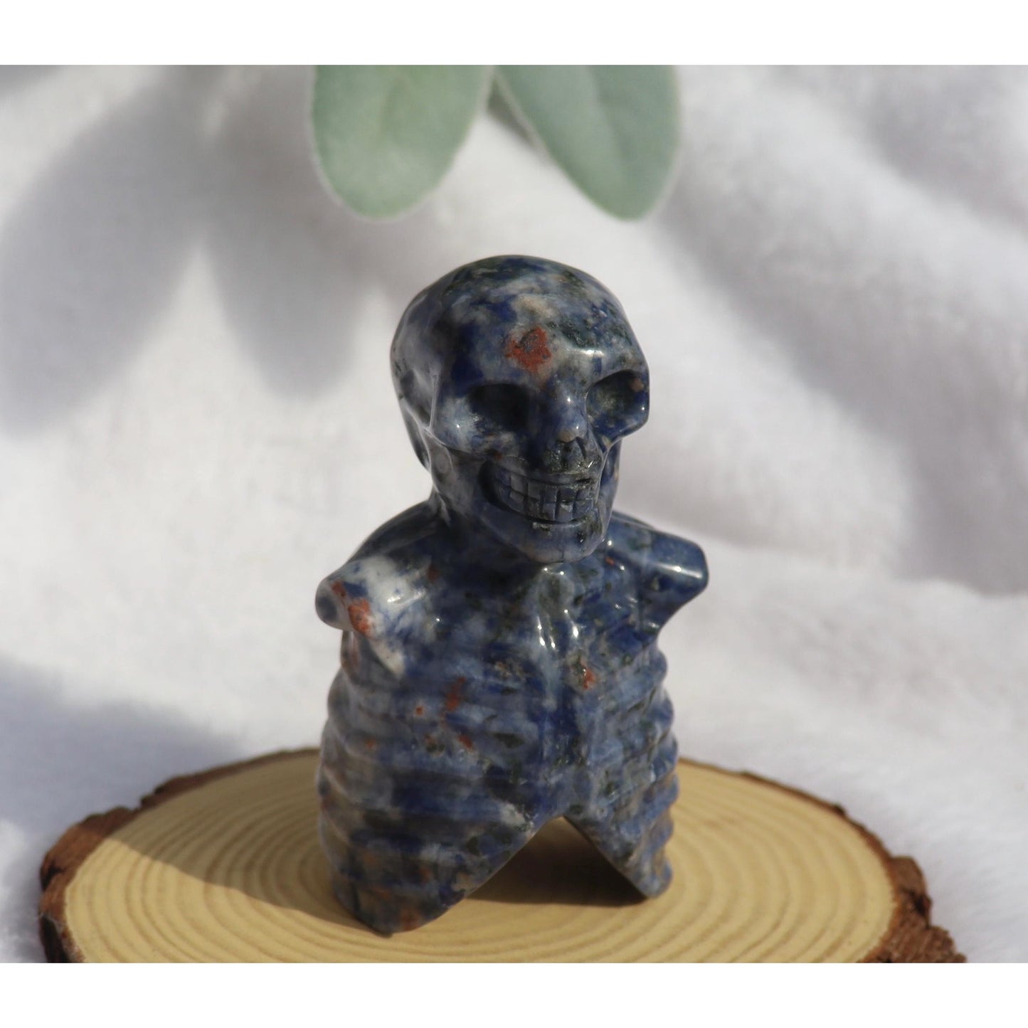 Sodalite Skeleton Carving