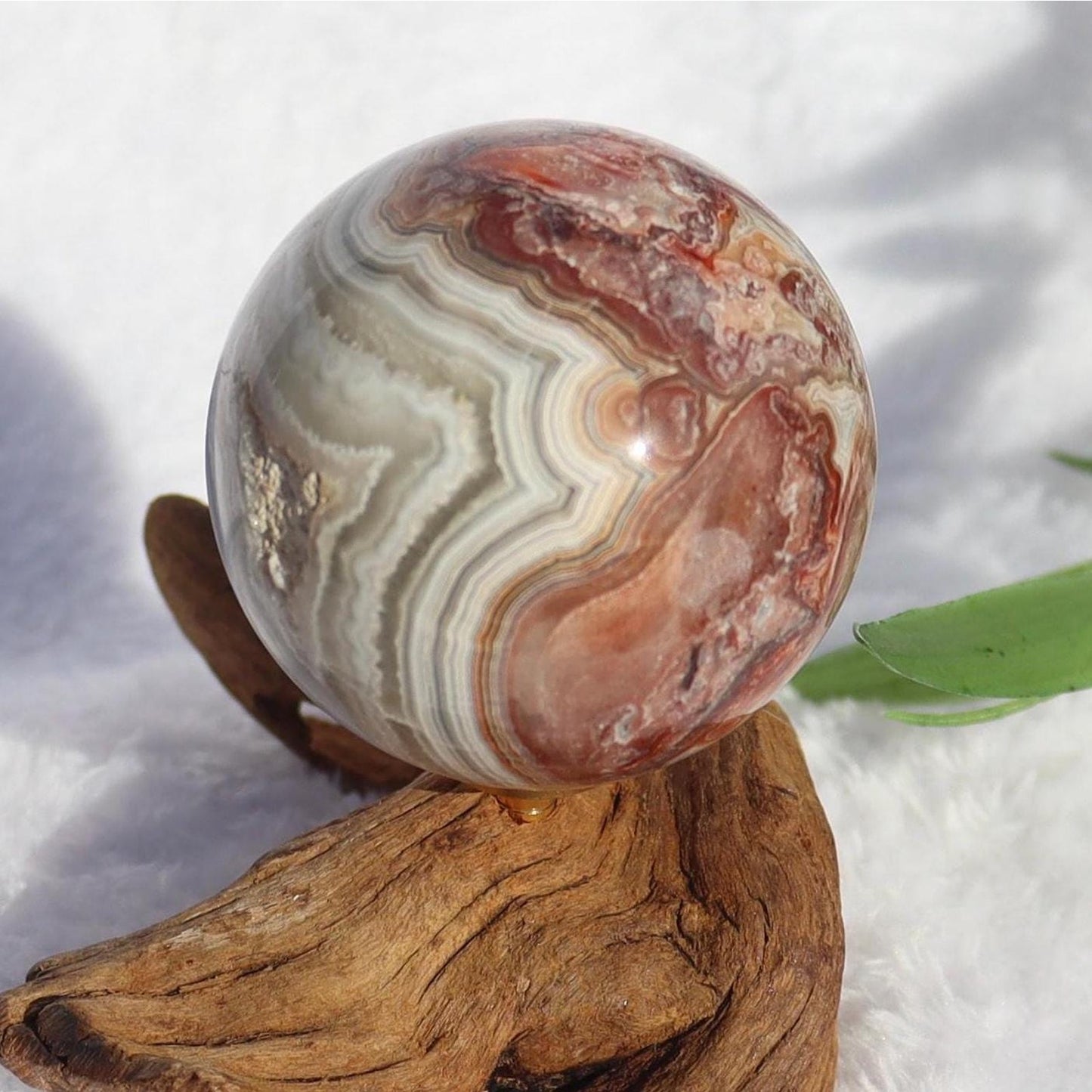 Mexican Crazy Lace Agate Sphere