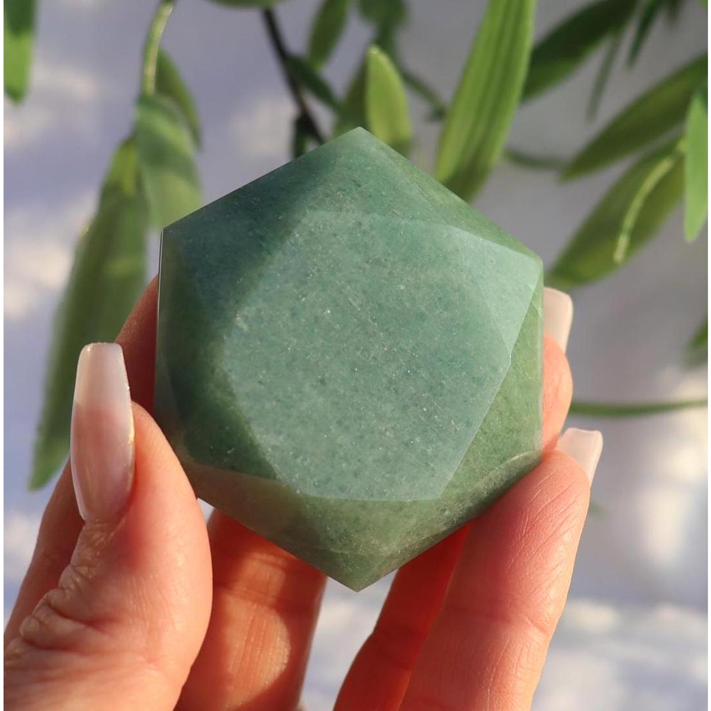 Green Aventurine Hexagon, David Star