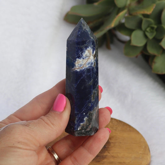 Sunset Sodalite Crystal Tower