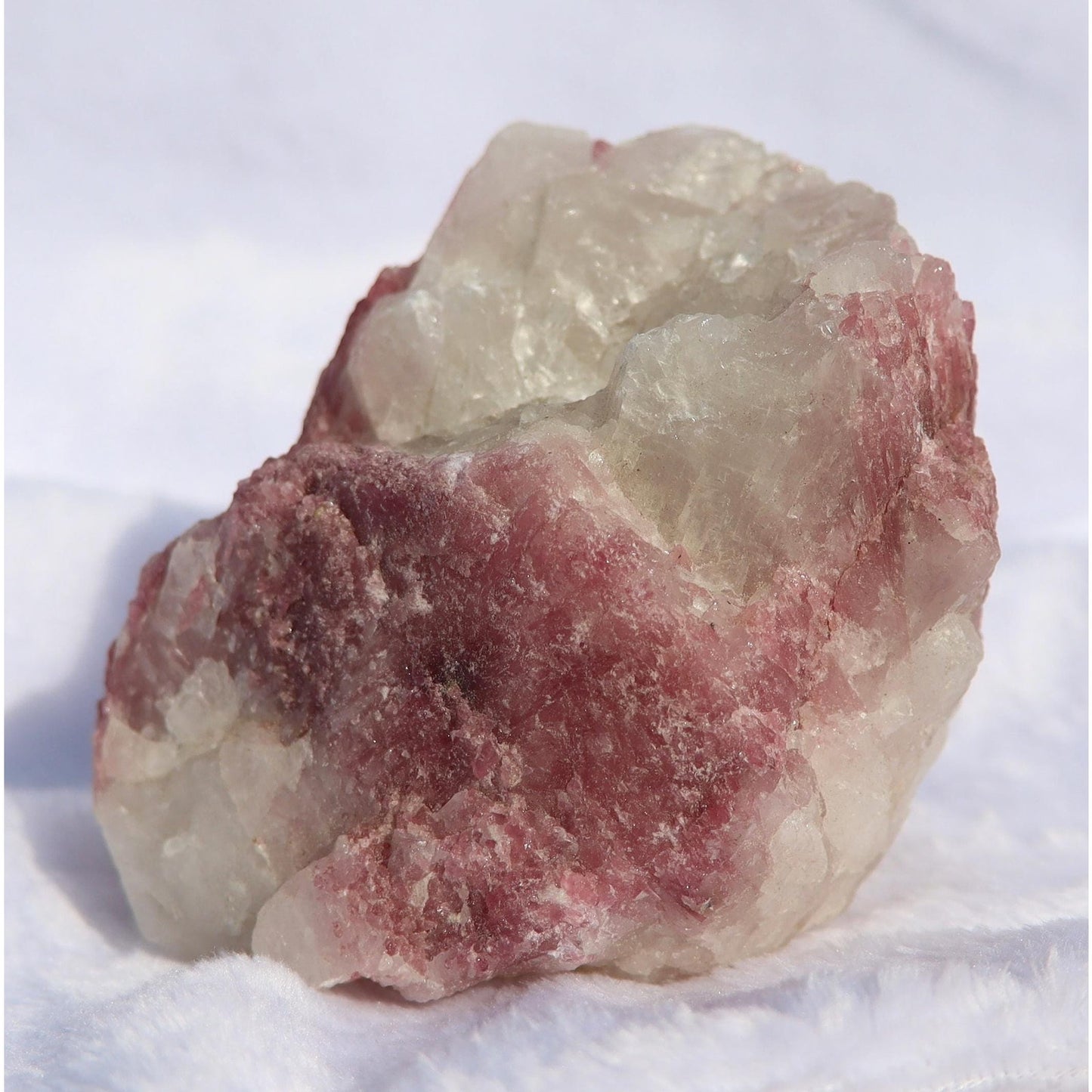 Natural Pink Rubellite Tourmaline in Matrix, Heart chakra