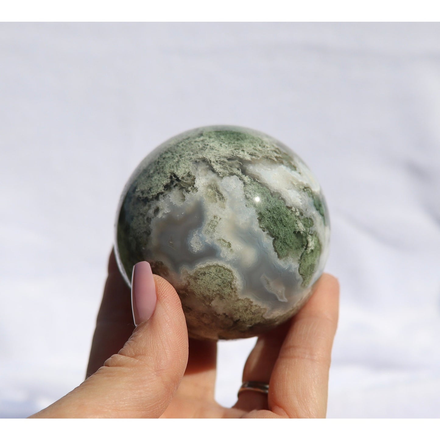 Moss Agate Sphere