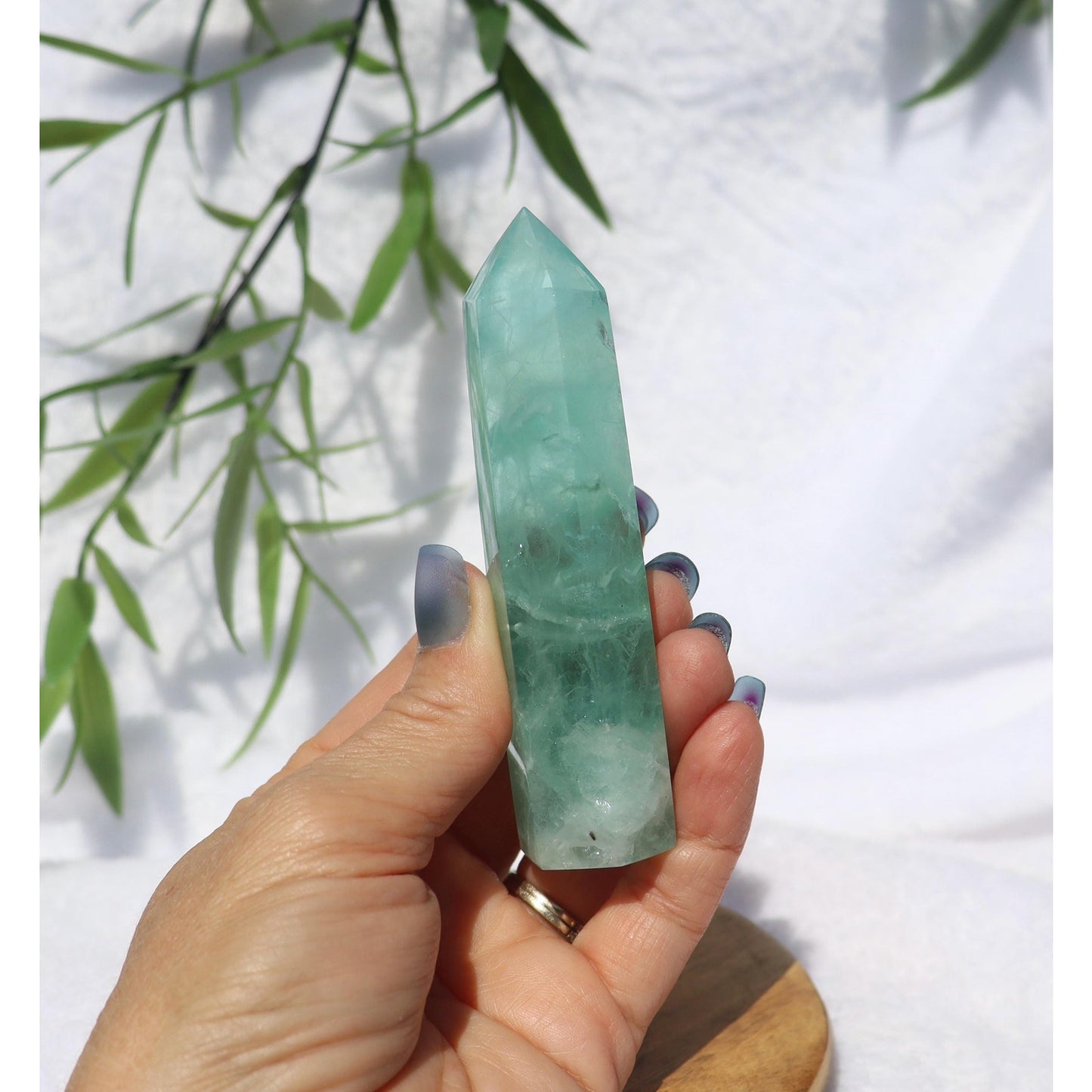 Pastel Green Fluorite Tower