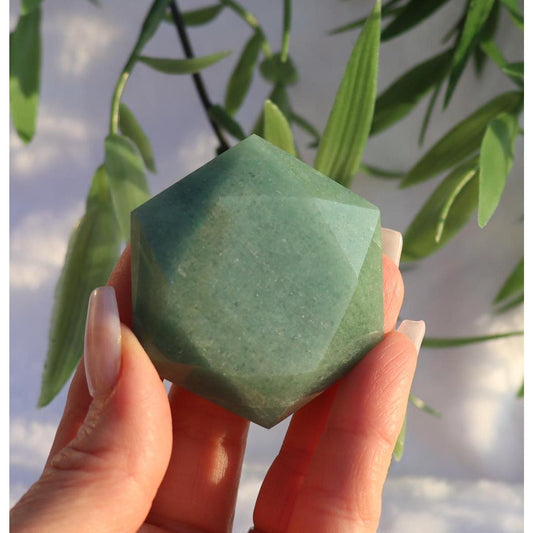 Green Aventurine Hexagon, David Star