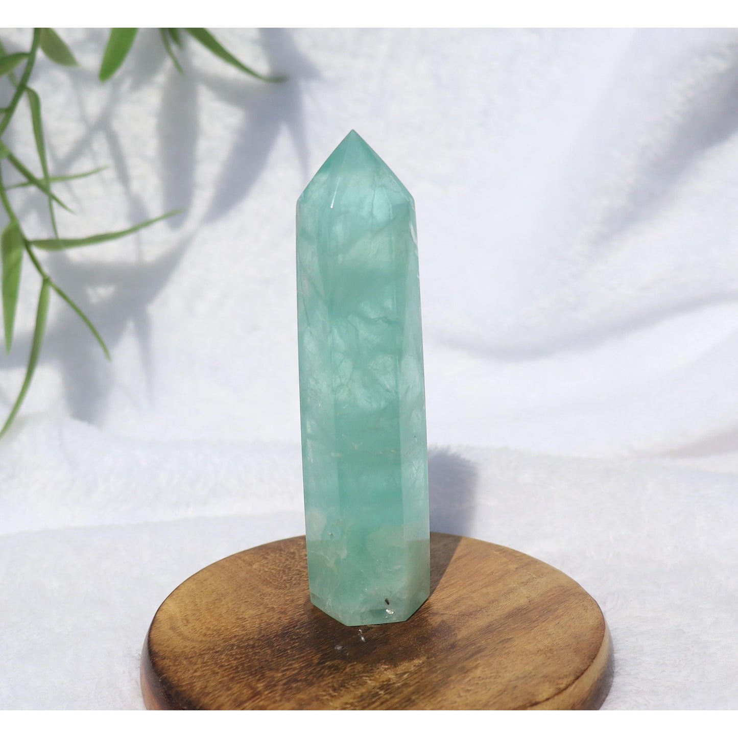 Pastel Green Fluorite Tower