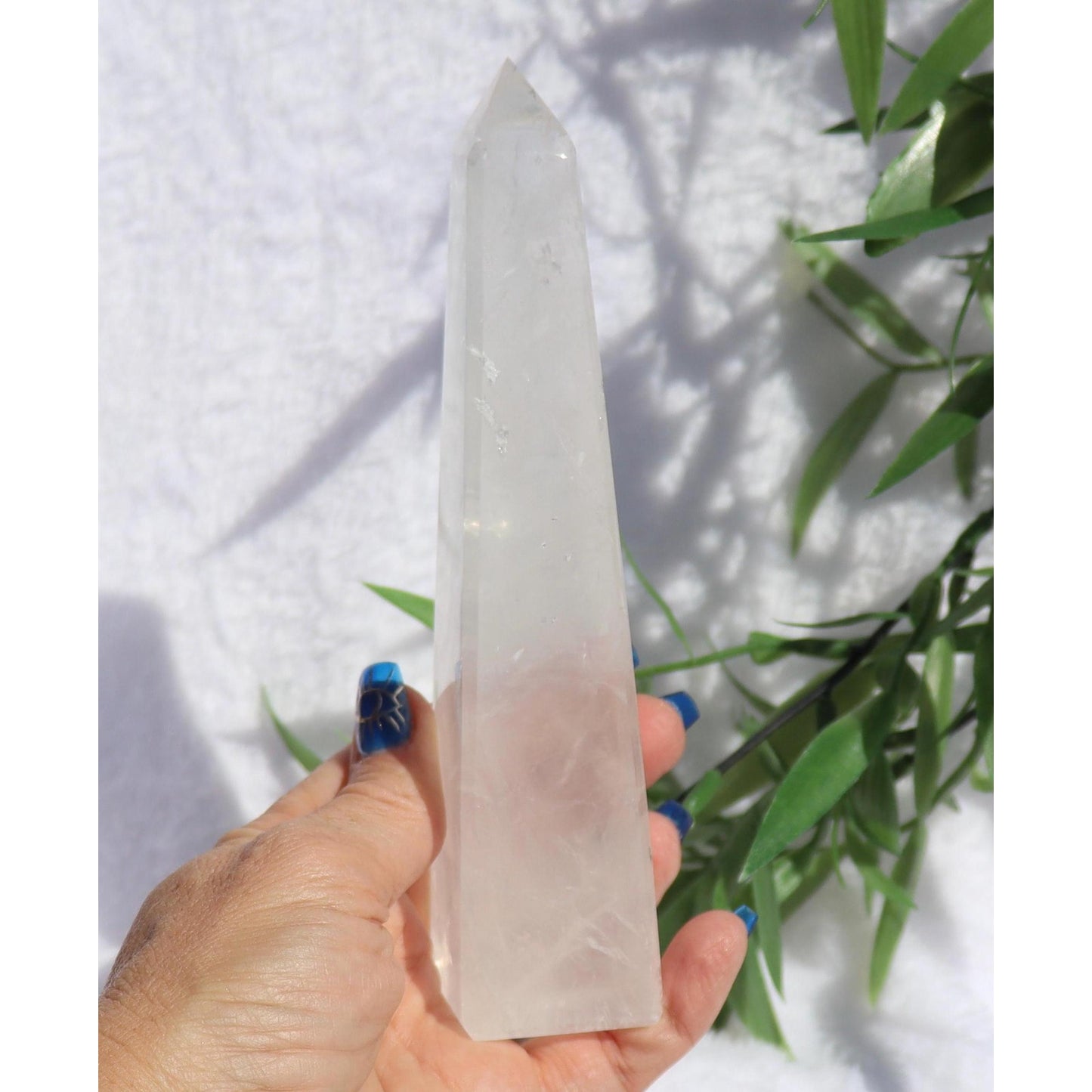 Girasol Quartz Obelisk from Brazil