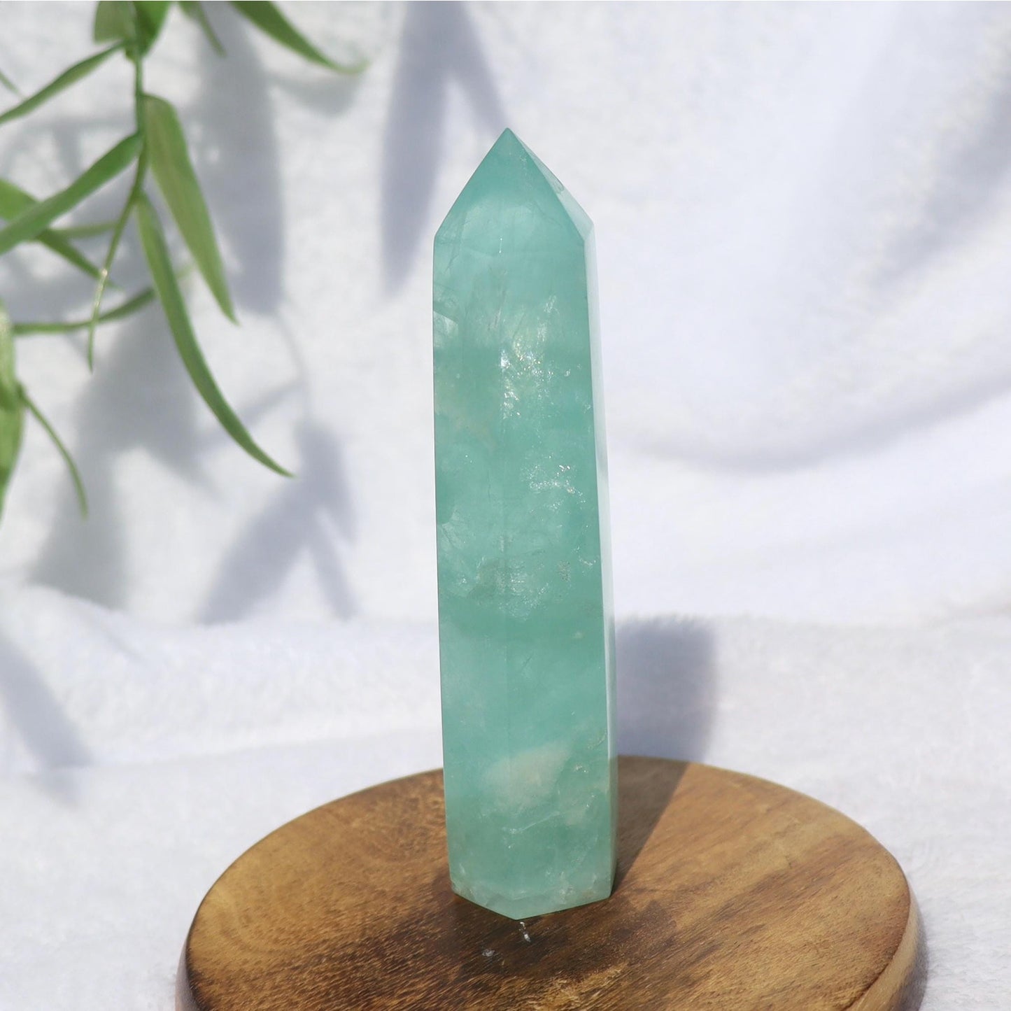 Pastel Green Fluorite Tower