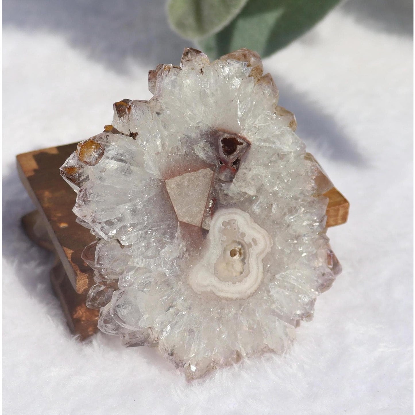 Amethyst Stalactite Slice from Uruguay