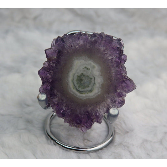 Uruguay Amethyst Stalactite Slice