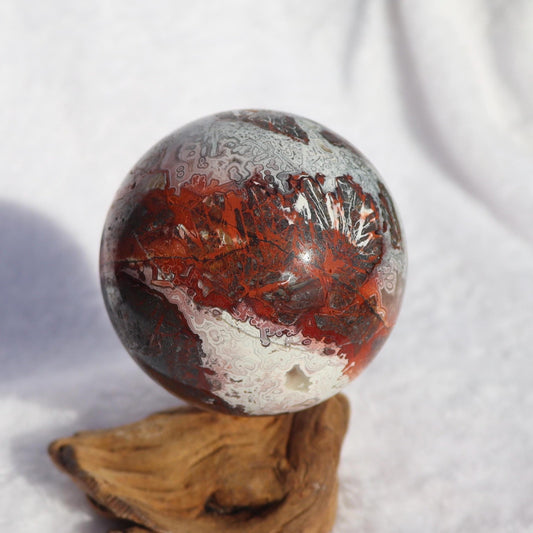 Mexican Crazy Lace Agate Sphere