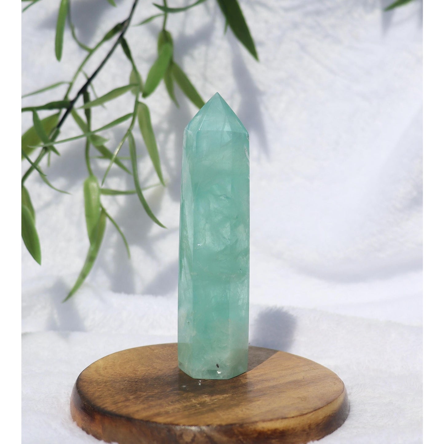 Pastel Green Fluorite Tower