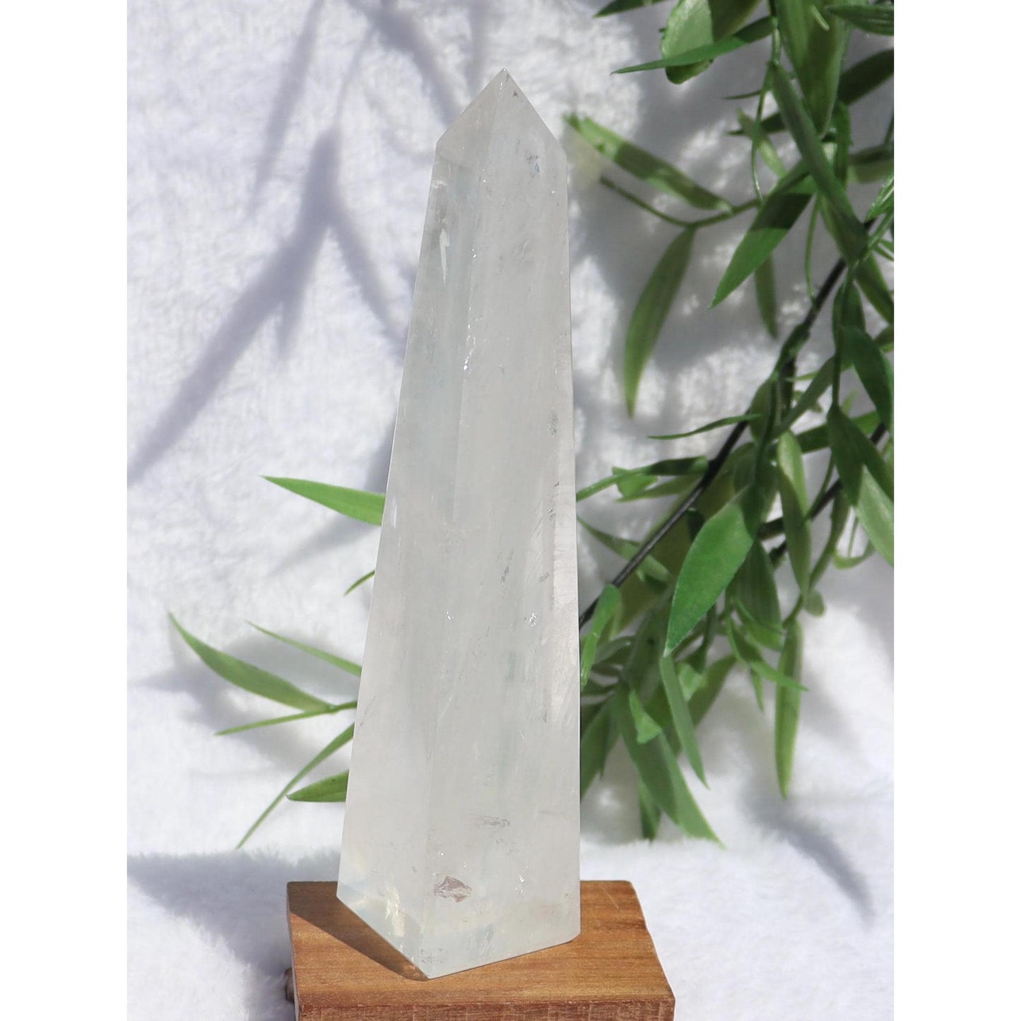 Girasol Quartz Obelisk from Brazil